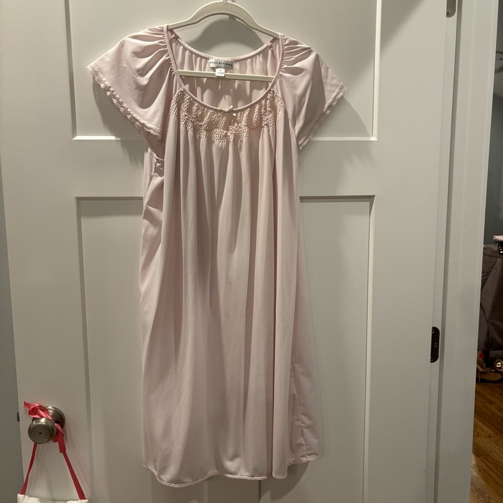 Miss Elaine Embroidered Tricot Nightgown